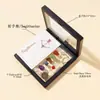 Caixa de Conjunto de Chaveiros de Cristal Natural Transfronteiriço 12 Constelações Pedra de Desmagnetização de Cristal dos 7 Chakras Decoração Pendente para Bolsa DIY
