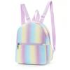 Comercio Exterior Nuevo Estilo Mochila Escolar para Mujer Mochila de Nailon Multicolor Estampada de Moda para Mujer para Salir Ligera de Gran Capacidad