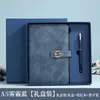 Cuaderno con Hebilla Magnética y Portada Personalizable con Logo, Cuaderno con Hebilla Estampado de Nubes, Cuaderno de Registro para Reuniones de Negocios A5
