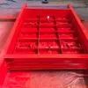 Porta à prova d'água e hermética para mineração MMB1.8x2.0. O batente da porta é feito de uma combinação de perfil U e viga I para vedação à prova d'água