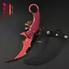 Mercancía de Delta Force: Cuchillo de Garra de Búho Rojo de 18 cm (Edición Premium) Modelo Prop de Juego Artículo de Exhibición de Metal