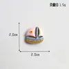 Bóia de natação para praia, presilhas de cabelo de cola de creme DIY frescas e simples, acessórios de resina para capa de celular caseira, materiais de decoração para fivela de sapato