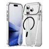 Capa de telefone transparente transfronteiriça para iPhone 18 Pro Max, com adsorção magnética 2.0 e material composto espesso, adequada para capas de telefone Apple Air