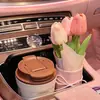 Regalo de Día de las Madres y Día del Maestro: Ramo de Hilo Tejido DIY Regalo en un Cubo Abrazo