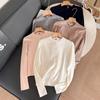 Estilo Japonés Estilo Otoño Nuevo Cardigan de Punto para Mujer Cuello Redondo Manga Larga Chaqueta Moda Casual Versátil