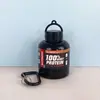 Nuevo Vaso Mezclador para Proteína Embudo Caja de Polvo Embudo Portátil Caja Dispensadora de Suplementos para Deporte y Fitness 100ml