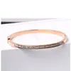 Estilo Coreano Simple Pulsera de Joyería de Acero Titanio Gypsophila Femenina Celebridad de Internet Pulsera de Oro Rosa 18K Joyería de Estilo Frío