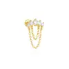 Amazon Novos Brincos de Cartilagem com Franjas de Diamante Zircônia Perfurantes Brincos Europeus e Americanos Venda Quente Moda Elegante Unha de Osso da Orelha