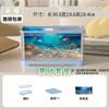 Tanque de Peixe de Plástico de Aquário Amplo Paisagem Aquário Ecológico Acrílico Transparente Tanque para Peixe Dourado Doméstico Preguiçoso de Mesa Pequeno