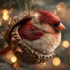 Decoraciones Navideñas de Nuevo Estilo Transfronterizas: Bellota Ardilla Erizo Conejo Pájaro Adornos para Árbol de Navidad Adornos Acrílicos para Colgar en el Coche