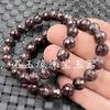 Cuentas de granate hielo cuentas de jade 4mm pulsera rojo sangre de pollo para hombres y mujeres con pulsera de jade al por mayor
