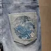Jeans Rotos de Moda para Hombre, Marca Trendy de Primavera y Otoño, Elegantes Pantalones Elásticos Ajustados de Color Claro para Hombre, Nuevo Modelo 2026