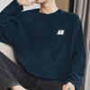 Camiseta de manga larga de algodón pesado de 260 g para hombre, camiseta interior de otoño e invierno, ropa de otoño de algodón de gran tamaño americana, camisa pequeña