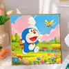 Pintura de Diamantes para Niños Kuromi Hecho a Mano DIY Pintura de Pegatinas de Diamantes Sanrio Pintura de Diamantes con Diamantes Completos 5D Tamaño Pequeño
