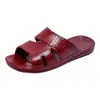 Zapatillas de verano para hombres de mediana edad y ancianos, de plástico, para abuelo y padre, resistentes al desgaste, antideslizantes, suela suave, suela gruesa, para el hogar, baño, para ancianos
