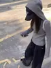 Suéter de Punto de Lana con Capucha Estilo Coreano para Mujer Chaqueta Exterior de Punto Versátil Aspecto Adelgazante Otoño e Invierno Nuevo Top de Punto para Poner Debajo