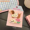 Pinza para el Cabello Ondulada a Cuadros Florales con Forma de Corazón Dulce y Femenina, Pinza Pequeña de Pato Animal, Pasador Versátil para Flecos, Accesorios para el Cabello al por Mayor