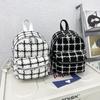 Mochila transfronteiriça Plaid 2022 nova bolsa feminina mochila de moda coreana Internet celebridade bolsa entrega de uma peça