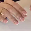 Le Fan Unhas Brancas Francesas Novas Desgastáveis Arte de Unhas Pontas de Unha Pontas de Unha Minimalistas Pontas de Unha Desgastáveis Produtos Acabados Atacado