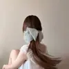 Pinza de Garra de Malla con Lunares de Verano Delgada de Gran Tamaño para Mujer Pinza de Plátano 3D Hace que la Cara se Vea Más Pequeña Moño Alto de Coleta Accesorio para el Cabello
