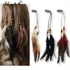 Horquilla para el pelo con plumas de pollo estilo indio étnico, estilo bohemio, estilo retro transfronterizo europeo y americano.