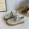 Zapatillas de Entrenamiento Alemanas Vintage Estilo Coreano Zapatos Blancos de Verano Ins de Moda Versátiles de Nicho Zapatillas Deportivas Casuales para Estudiantes