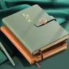 Conjunto de Caixa de Presente para Caderno Personalizado com Padrão de Lichia para Eventos Corporativos, Caderno A5 Tendência Nacional para Anotações de Reuniões