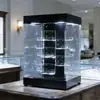 Vitrina giratoria acrílica de 360 grados, caja sorpresa de joyería eléctrica, vitrina para Lego, plexiglás, a prueba de polvo, hecha a medida