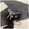 Bolso Bordado Lingge para Mujer 2025 Nueva Llegada Primavera y Verano Combinación Total Bolso Cruzado de Cadena Bolso Cuadrado Pequeño Portátil de Moda