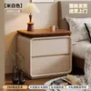 Mesita de Noche de Madera Maciza Dormitorio Hogar 2026 Nuevo Lujo Ligero Sensación de Alta Gama Pequeño Gabinete de Almacenamiento Vintage Moderno Simple