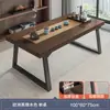 Juego de mesa de té y sillas para espacios pequeños, mesa de té simple para sala de estar, hogar, balcón, mesa de té grande de estilo chino nuevo para preparar té
