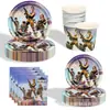 Tema de Juego de Tiroteo Transfronterizo Fiesta de Cumpleaños Fortnite Juguetes Suministros Mantel Vaso de Papel Plato de Cena Set de Banderines