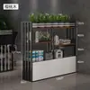 Divisória de Tela para Escritório Prateleira Armário Divisório Moderno Minimalista Grade de Restaurante Suporte para Plantas Flores Parede Divisória Ferro