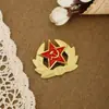 Insignia de Águila Bicéfala Rusa Unión Soviética Hoz Martillo Primera Clase Patriótica Espiga de Trigo Estrella Roja Medalla Conmemorativa Insignia Broche