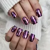 Adesivos Roxos para Nail Art de Natal Quadrados Moda Europeia e Americana Mais Vendidos Adesivos para Unhas Postiças
