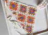 Viajes de Primavera y Otoño Ins Estilo Dulce y Cariñoso Diadema Tejida a Mano Accesorios para el Cabello de Mujer Cinta Tejida a Crochet Verano Bufanda Triangular