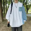 Moletom Masculino Jovem Novo Estilo Primavera e Outono 2026, Marca da Moda Corte Solto Roupas Masculinas, Versátil e Estiloso Nova Tendência