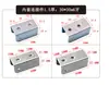 Conectores para Tubo Cuadrado con Clips en Forma de U de Hierro sin Soldadura y Sujetadores de Acero Inoxidable Galvanizado para Muebles, Estanterías y Exhibidores