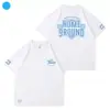 Mercancía del Concierto Fm del 9º Aniversario de Twice: Camiseta de Manga Corta Mismo Estilo, Algodón Puro, Corte Holgado, Hombro Caído, Camiseta Base Estampada de Manga Corta