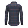 Camisa de Primavera y Otoño para Hombre Estilo Coreano Tendencia Casual Suelta Manga Larga Camisa Estilo Hong Kong Versátil Pareja Retro Chaqueta de Cuadros