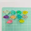 Pato Pequeño Luminoso Lindo Resina Mini DIY Creativo Hecho a Mano Pato Amarillo Pequeño Adornos Baratijas