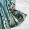 Roupão de Cetim Denilyn Moda Feminina Casual Estilo Luxo Leve Pijama Feminino Primavera e Verão Fino Estampado Roupa de Casa Robe