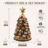 Nuevo producto transfronterizo: Decoración de Mesa Árbol de Navidad de Arpillera Rústica