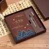Cuaderno Tejido de Bambú Estilo Chino A5 Grueso Bloc de Notas de Negocios Creativo Tendencia Nacional Retro Corporativo Logo Personalizado