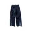 Pantalones Casuales con Cremallera Lateral de Color Contrastante para Hombre, Holgados, para Exteriores, Correr, Deportes, con Cinturón, Pantalones de Secado Rápido