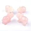 Adornos de elefante de piedra natural de cristal de 2 pulgadas, artesanías, adornos tallados de jade mineral, venta directa de fábrica transfronteriza