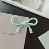 Grampo de Cabelo com Laço de Bolinhas Estilo Coreano Primavera e Verão, Simples e Versátil para Meninas, Presilha Lateral para Franja, Grampo de Cabelo Estudantil, Acessório de Cabelo