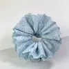 Scrunchie de Renda Vazada Multicamadas Cor Sólida Estilo Coreano Versátil Feminino High-End Prendedor de Coque Flor de Cabelo Elástica