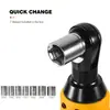 Chave de catraca de carregamento 12v bateria de lítio 18v chave angular ferramenta de instalação portátil de suporte de palco chave elétrica de 90 graus