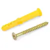 Peixinho Amarelo Pequeno Tubo de Expansão de Plástico Parafuso de Expansão Bucha de Expansão Bucha de Borracha Parafuso de Expansão 8/10mm Parafuso Autoatarraxante Galvanizado